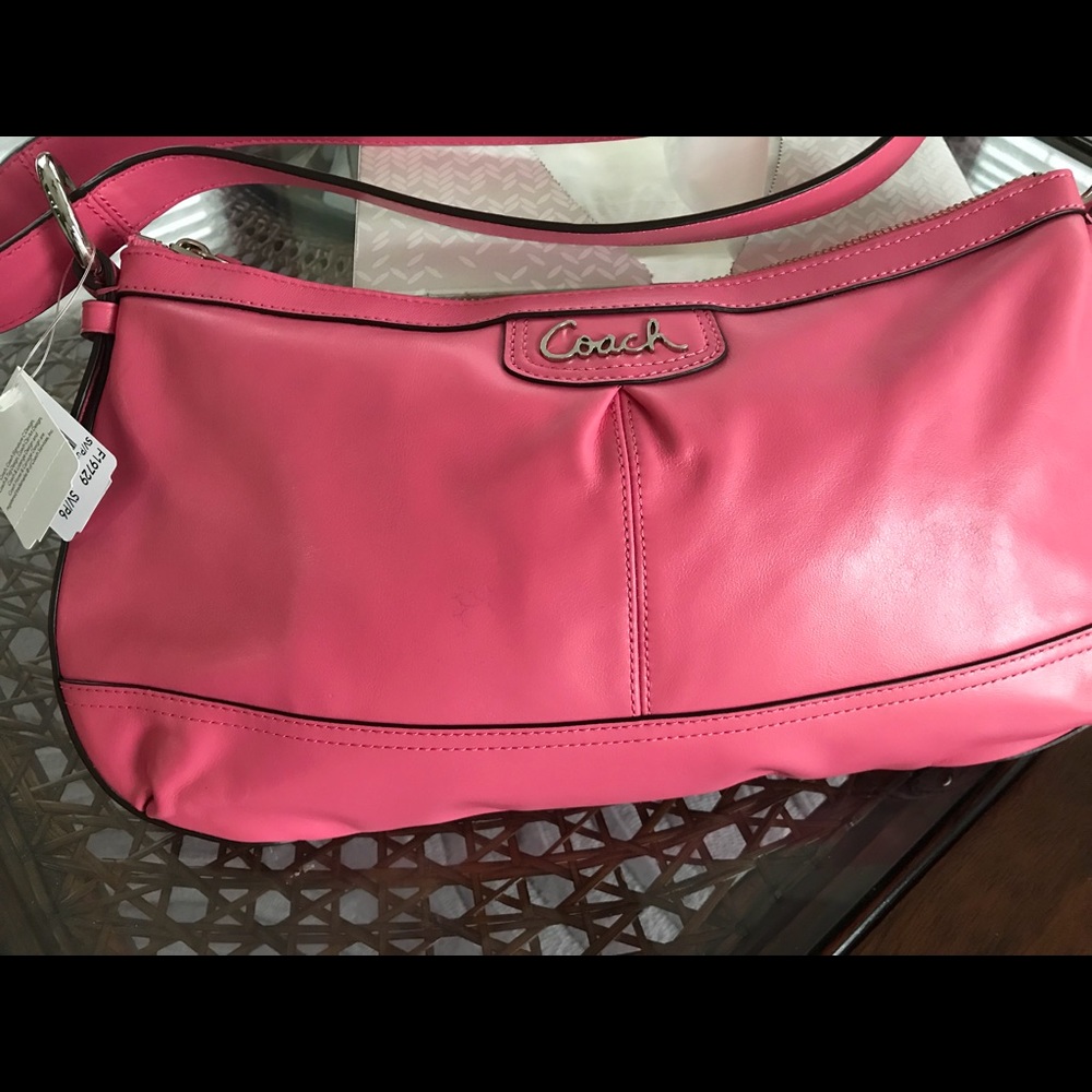 COACH Punch Leather Duffle Convertible Bag NEW
